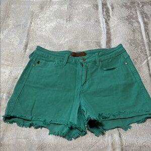 Judy Blue Teal Jean Shorts